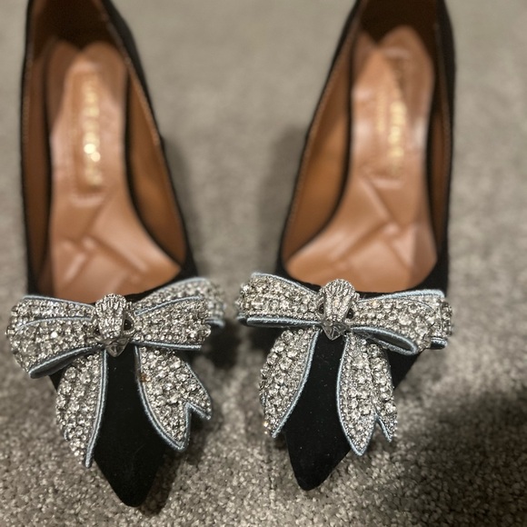 Kurt Geiger London Belgravia Shoes with Crystal Bow - Picture 1 of 3